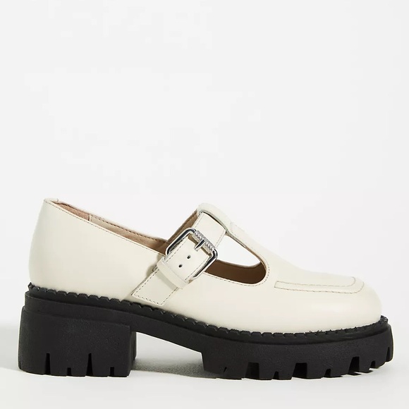 Seychelles Luster Mary Jane Platforms Ivory 9.5 - Picture 3 of 14